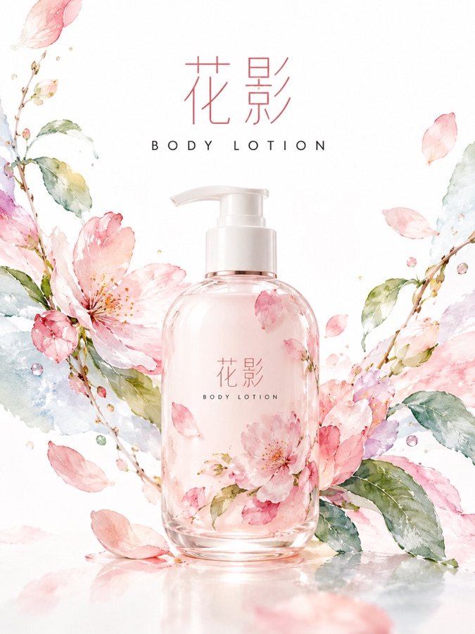 花影身体乳 · AI 生成样图