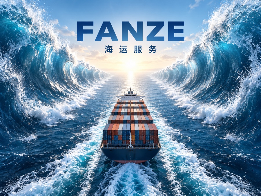 FANZE 海运服务 · AI 生成样图