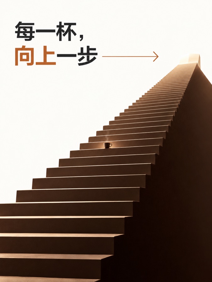 咖啡会员成长 · AI 生成样图