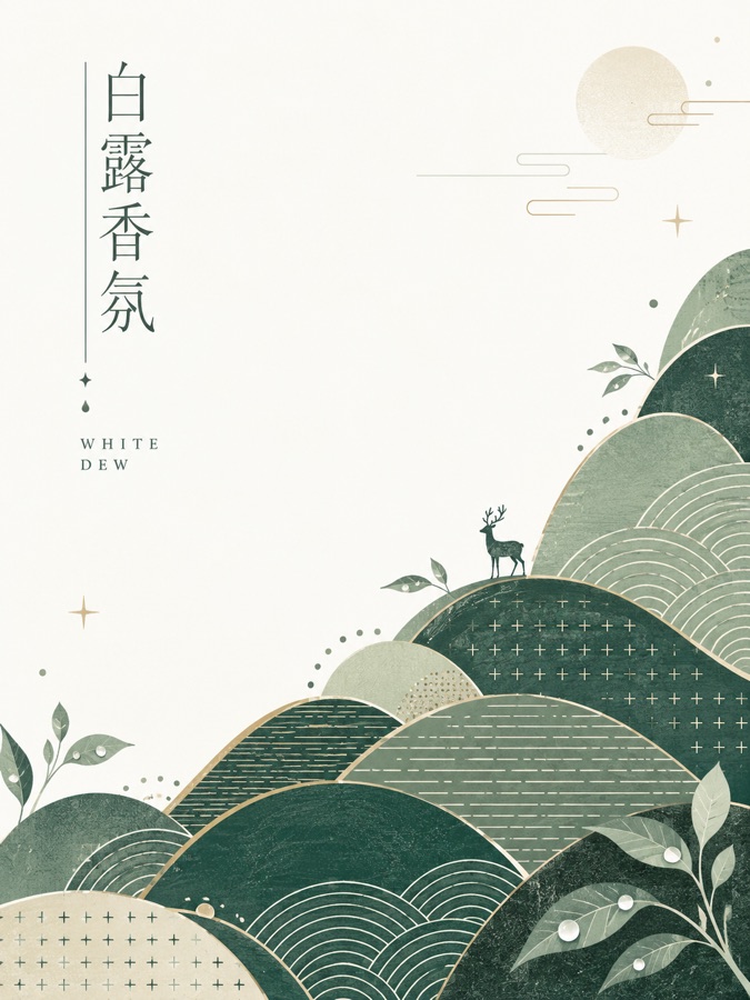 白露香氛礼盒 · AI 生成样图