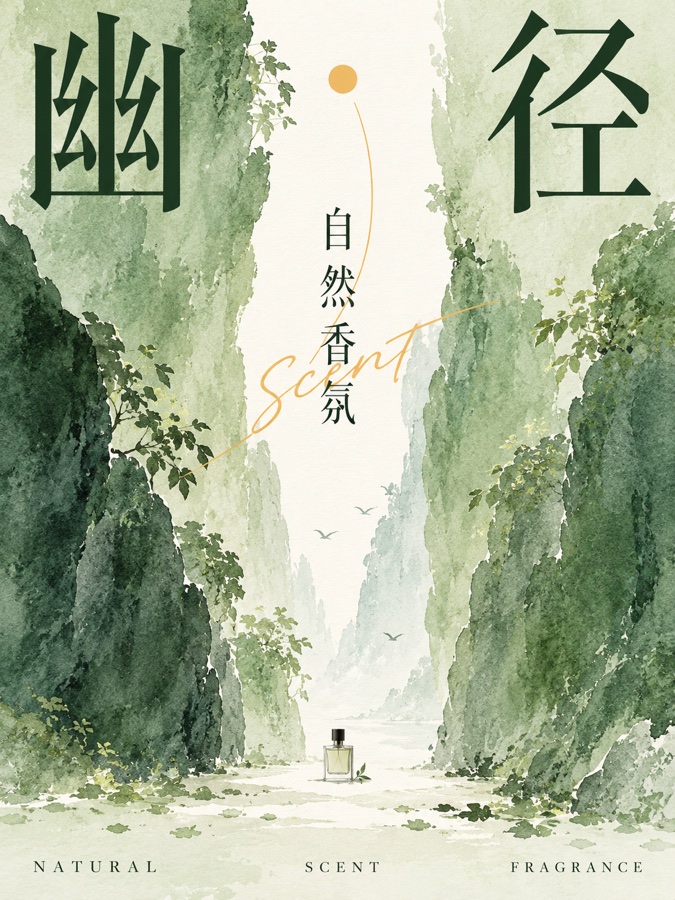 幽径香氛 · AI 生成样图