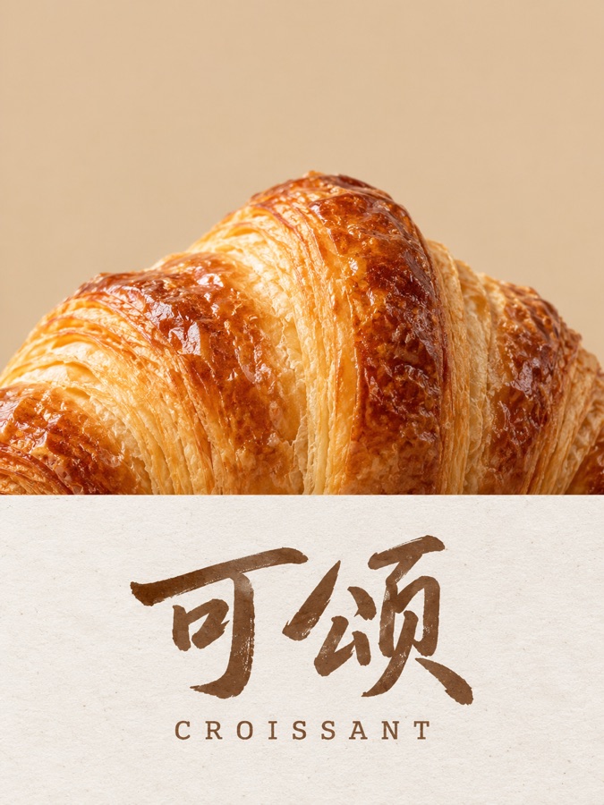 新鲜可颂 · AI 生成样图