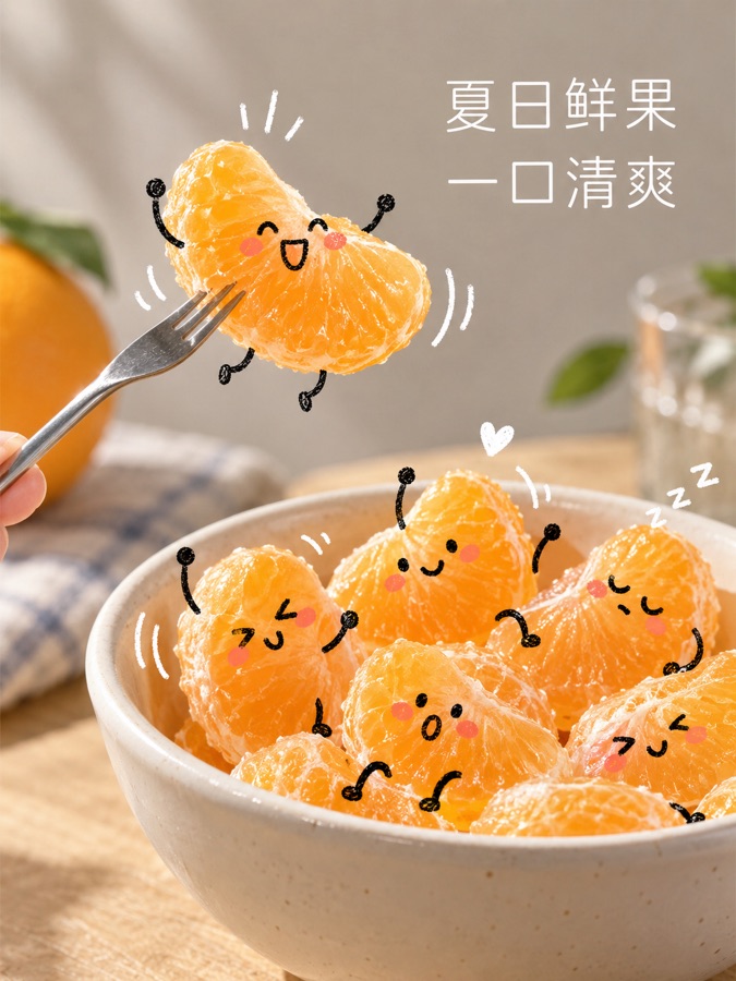 夏日鲜果 · AI 生成样图