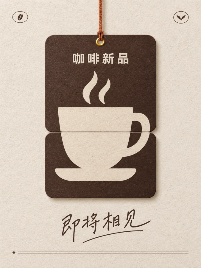 咖啡新品预告 · AI 生成样图